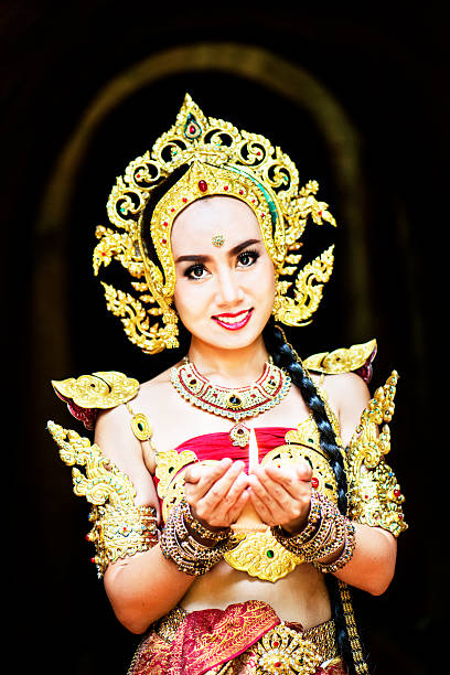 istock Thai Traditional Dancer With Candle 510694594