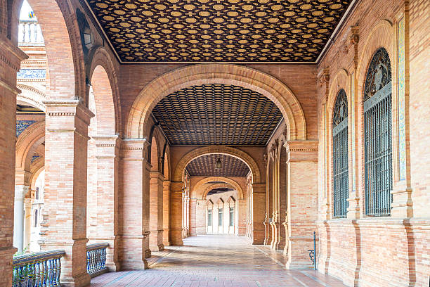 istock Corridor of Spanish Square Sevilla Spain 510694981