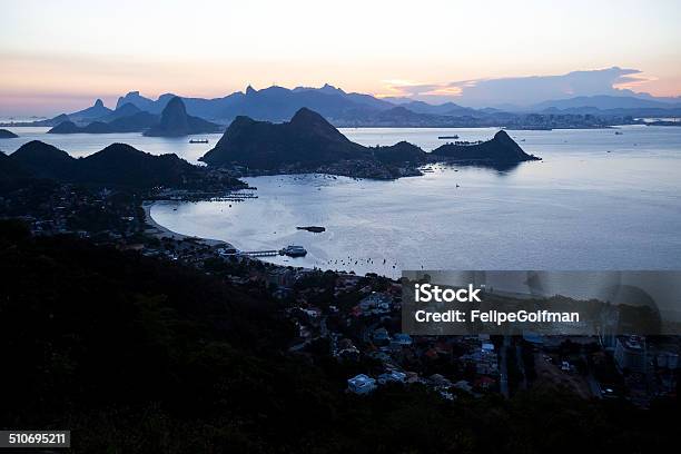 Rio De Janeiro Seen From Niteroi City Park Stock Photo - Download Image Now - Brazil, Carioca Range, Corcovado