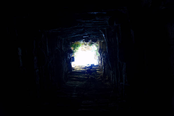 istock sight from the bottom of a well 510695400