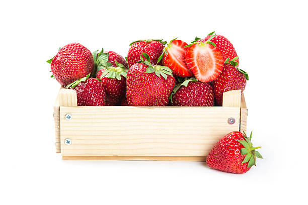 istock Strawberries in wooden box 510696533