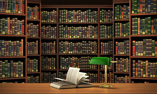 istock Books on the table in the focus on the blurred 510696728