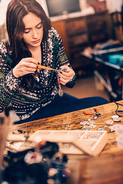 istock Crafting jewelry 510697208
