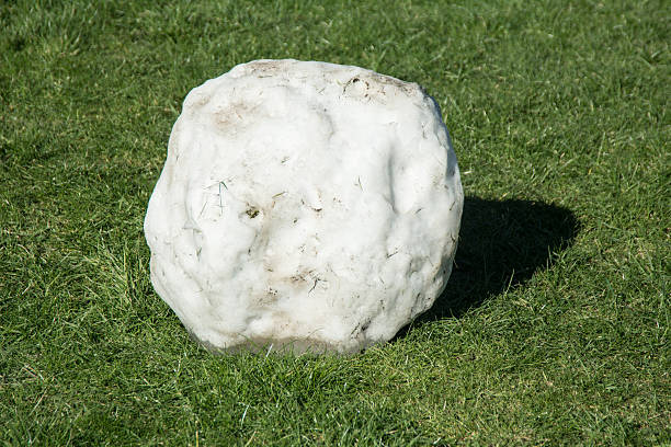 istock Big snowball on the grass 510699540