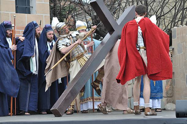 Christ Carrying the Cross stock photo