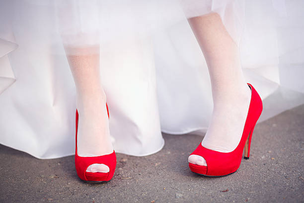 istock red woman shoes 510701196