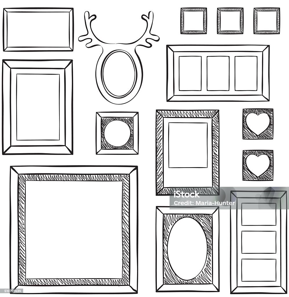 Seamless Wallpaper With Different Frames Stock Illustration - Download