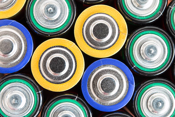 istock Close-up of waste batteries 510704548