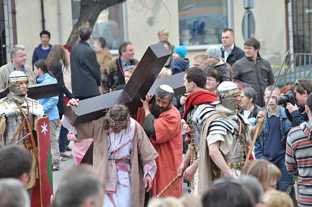 Christ Carrying the Cross stock photo