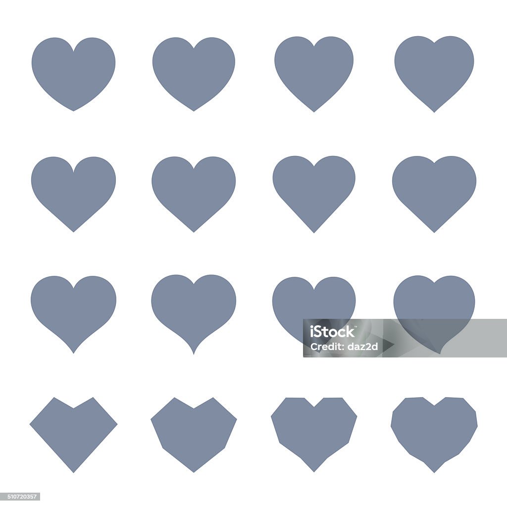 Heart Symbol Set Files included: Heart Shape stock vector