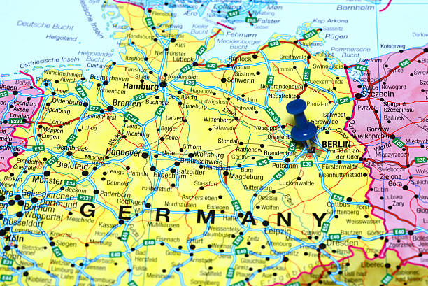 istock Berlin pinned on a map of europe 510721035