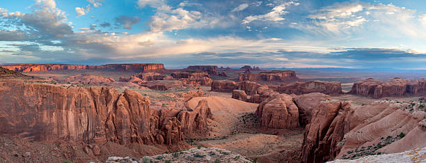 istock Monument Valley at sunrise from Hunts Messa Panoramic 510721931