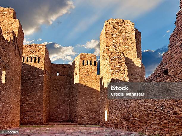 Quarai Ruins Salinas Pueblo National Monument Stock Photo - Download Image Now - Abandoned, Ancient Civilization, Architecture