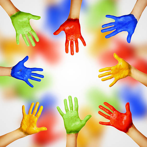 istock hands of different colors 510723077