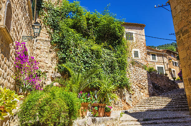 A view from the Fornalutx village on Majorca island.