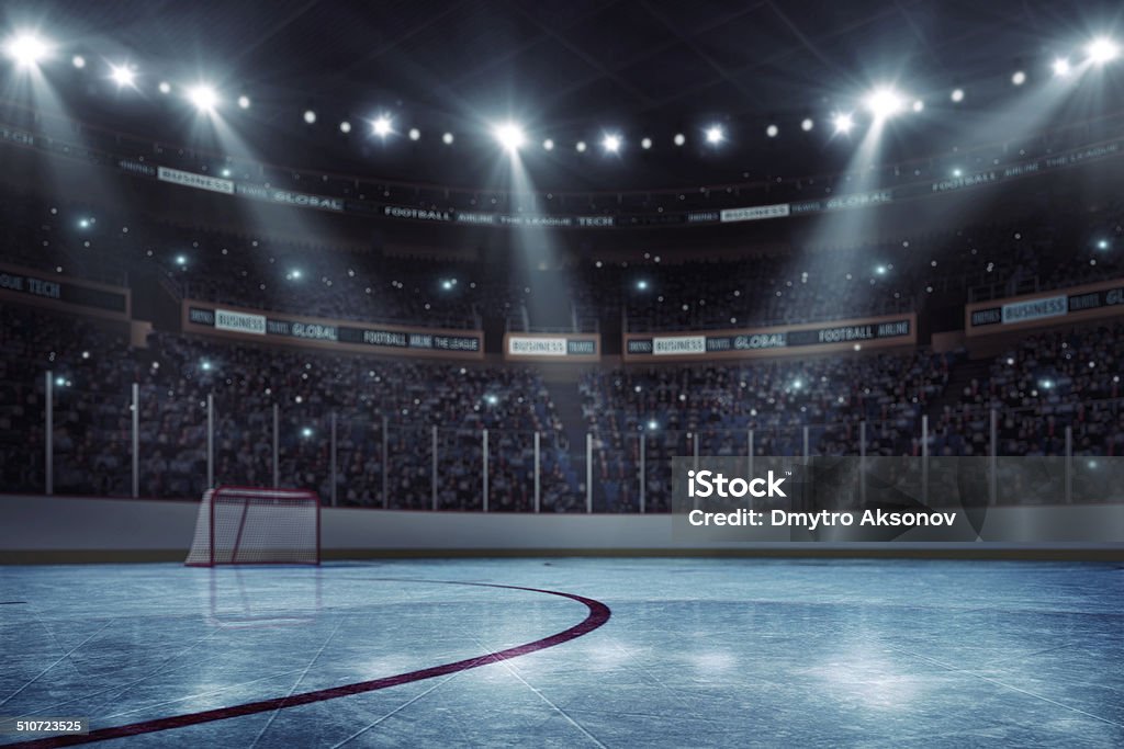 Hockey arena Professional hockey stadium arena in indoors stadium full of spectators Stadium Stock Photo