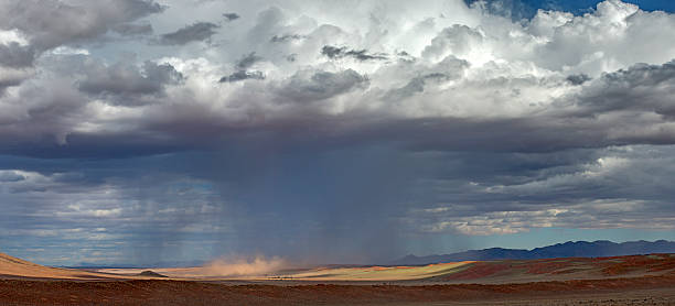 アフリカレインストーム - landscape panoramic kalahari desert namibia ストックフォトと画像