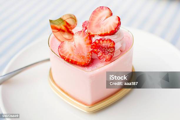Sweet Strawberry Cake Stock Photo - Download Image Now - Bakery, Baking, Berry Fruit
