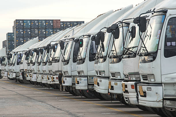 istock Truck in container depot 510726905