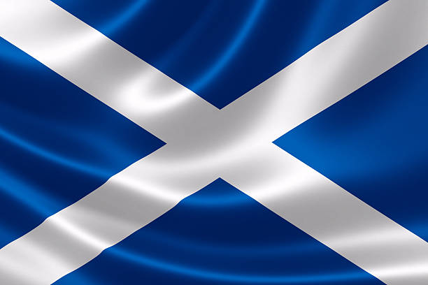Scotland's Flag stock photo