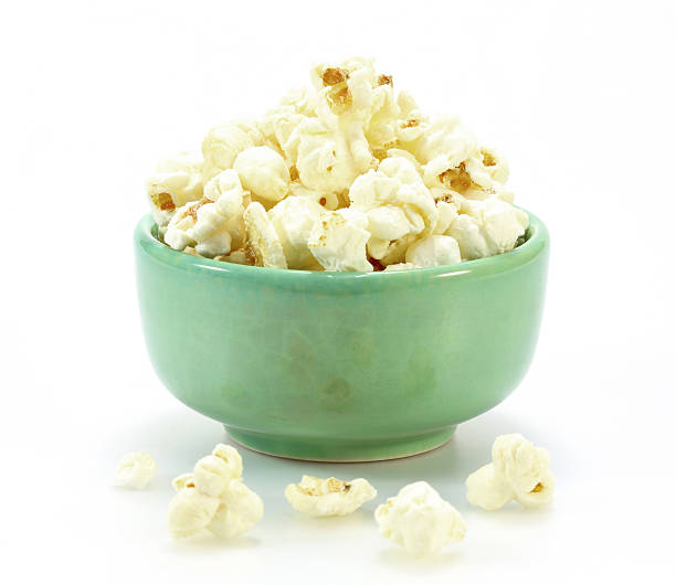 istock Bowl of popcorn on white background 510738261