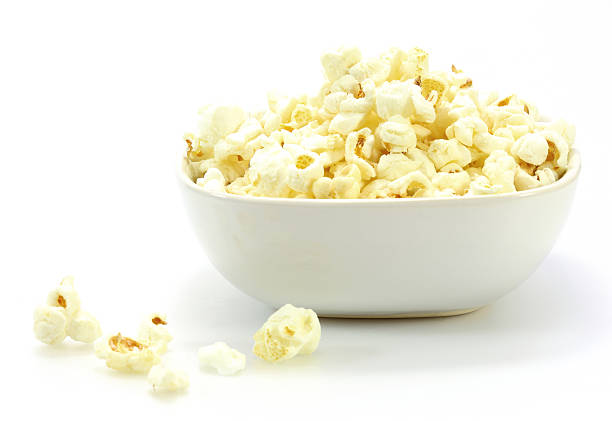 istock Bowl of popcorn on white background 510738487