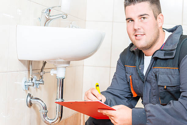 istock Young Plumber With Clip Board 510741029