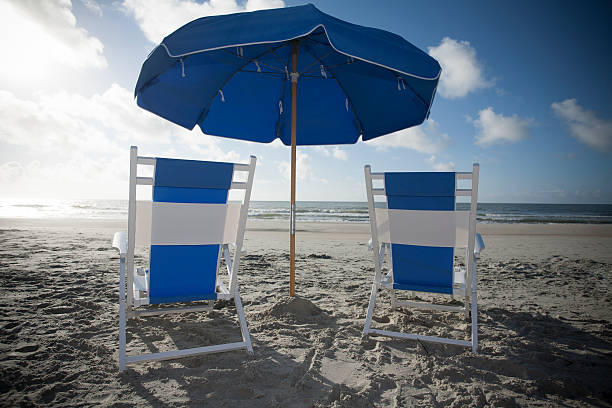 istock Beach Chairs and Umbrella at the Ocean 510741671