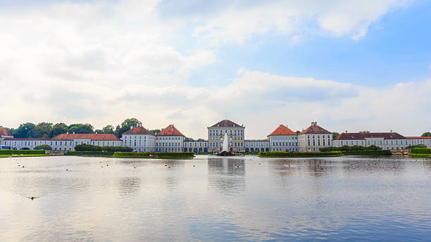 Castle Nymphenburg Munich, Germany - September 4, 2014: Bavarian Castle Nymphenburg in Munich on a warm Septemberr Day bayer schering pharma ag photos stock pictures, royalty-free photos & images