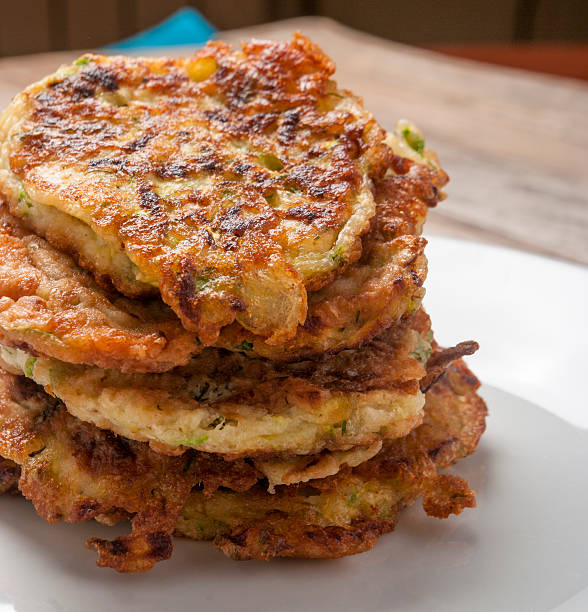 istock Zucchini pancakes with herbs 510742997