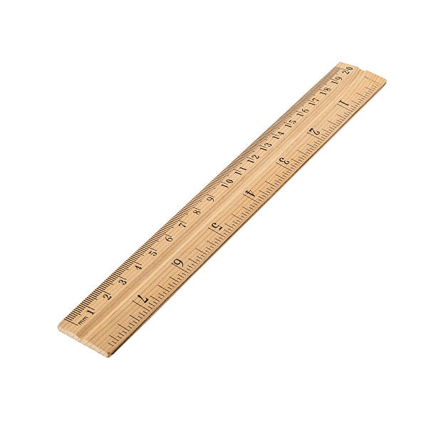 istock Wooden ruler isolated on a white background 510745017