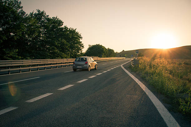 istock Car in the freeway during sunset 510762281