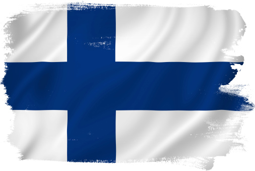 Finland flag backdrop background texture.