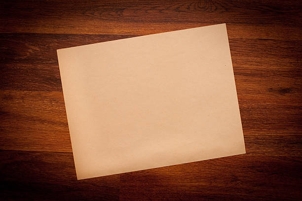 istock Antique Paper Sheet on Wood Floor 510766889