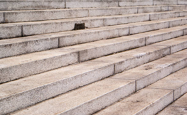 istock Architectural element of concrete stairs up 510769777
