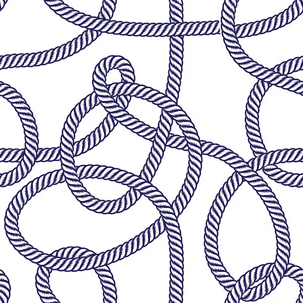 Vector illustration of Rope seamless pattern