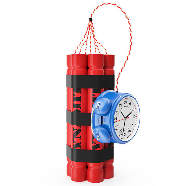 istock TNT, Dynamite time bomb on a white background. 510778902