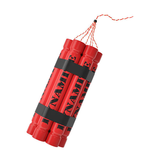 istock TNT, dynamite bomb isolated on white background 510779022