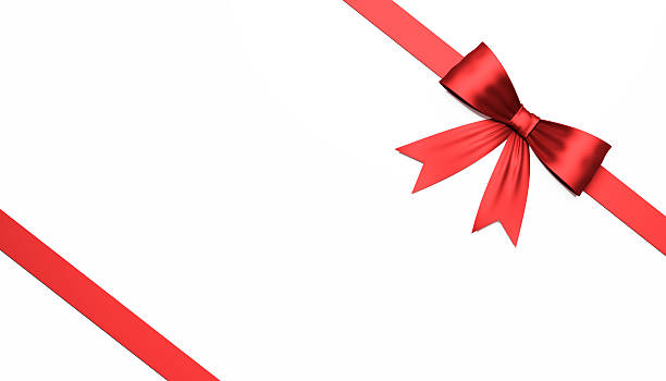 istock Beautiful Red Satin Gift Bow On White 510779074