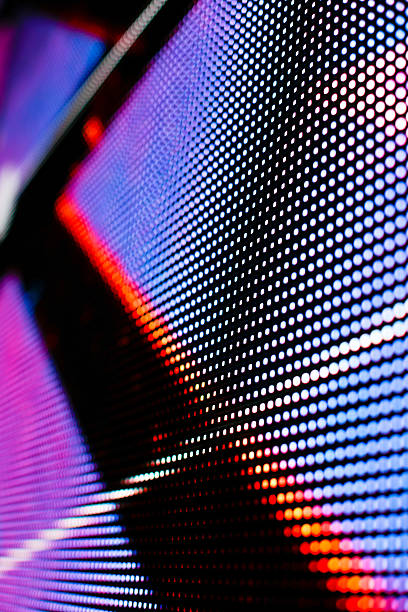 istock Bright colored blue and red LED smd screen 510780032