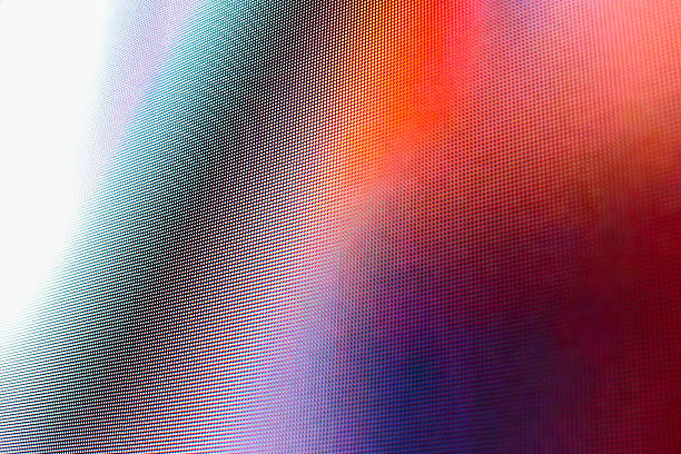 bright colored led smd screen 2.6 mm - macrofotografie fotos stockfoto's en -beelden