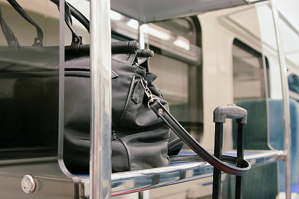 istock Travel bag on the shelf 510781556