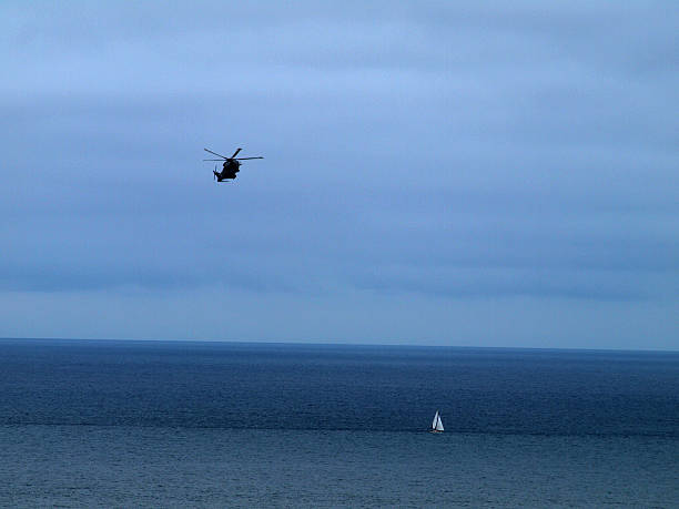 istock Helicopter over Mullion Cove 510782258