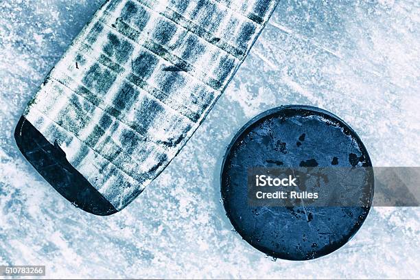 Hockey Stock Photo - Download Image Now - Hockey Puck, Ice Hockey, Ice