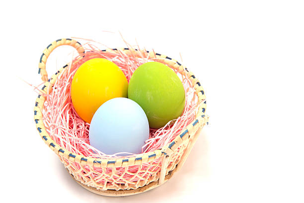 istock Three preserved egg in the basket. 510783310