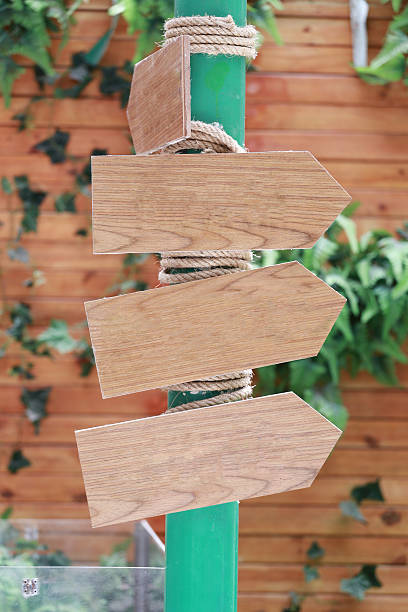 istock Wooden signposts for navigation. 510784070