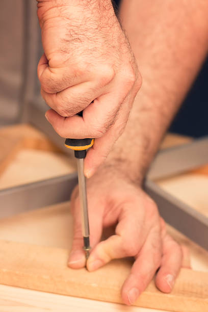 istock Male carpenter working on a DIY project 510784352