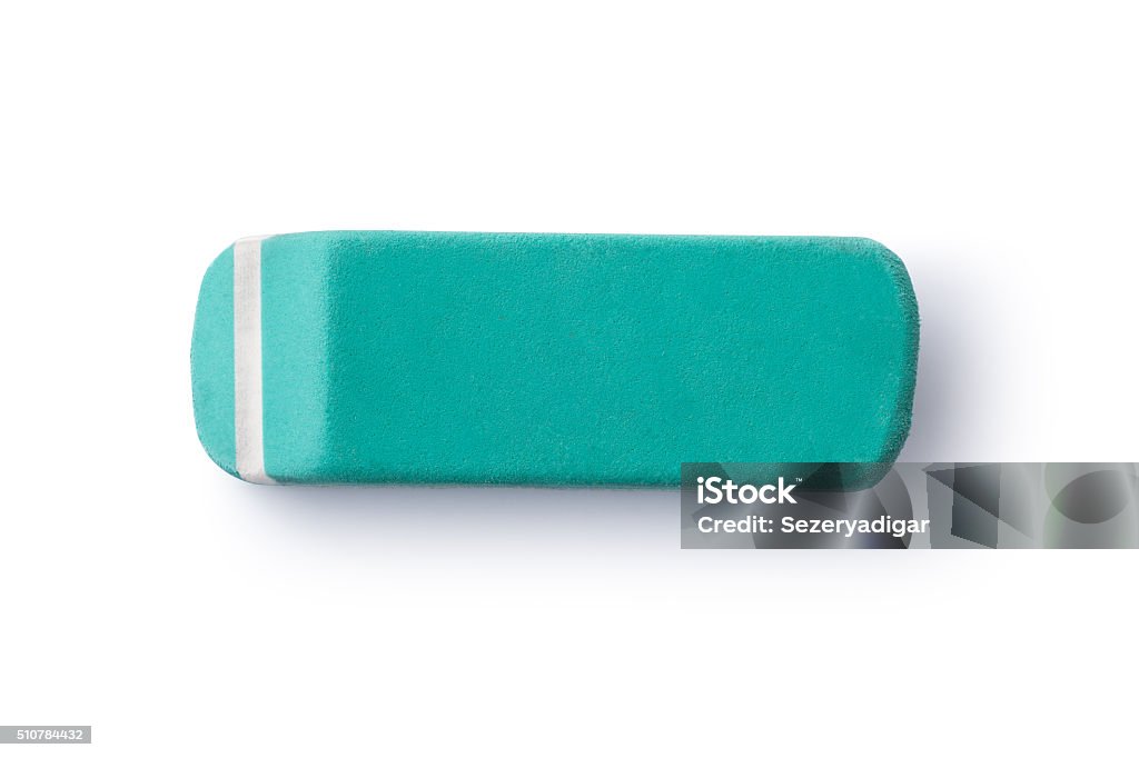 Eraser Eraser, Isolated On White, Clipping Path Eraser Stock Photo