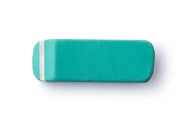 Eraser, Isolated On White, Clipping Path