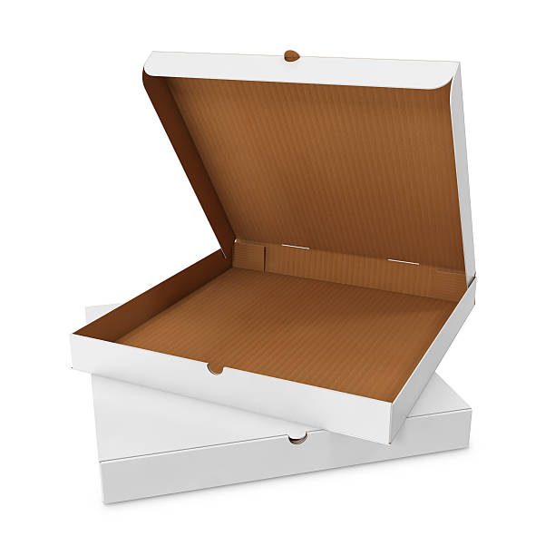 istock Open white box for pizza isolated 510784434
